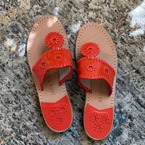 Jack Rogers red patent sandal